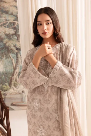 BAYRI 3 PIECE - PREMIUM EMBROIDERED LAWN - 9072-RTI