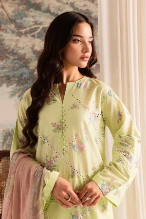 BAYRI 3 PIECE - PREMIUM EMBROIDERED LAWN - 9077-RTI