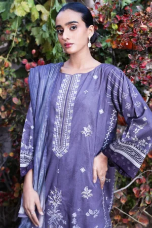NOOR 3 Piece - Premium Embroidered Linen - 0092