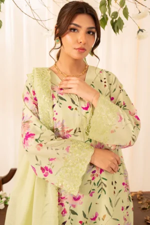 3 Piece - Premium Embroidered Lawn - 565 RTI