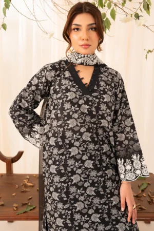 3 Piece - Premium Embroidered Lawn - 568 RTI