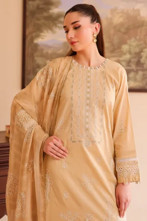 3 Piece - Premium Embroidered Lawn - 504-RTI