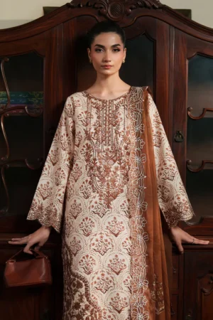 ENARA 3 Piece - Luxury Embroidered Lawn - 1001