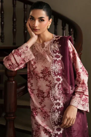 ENARA 3 Piece - Luxury Embroidered Lawn - 1002