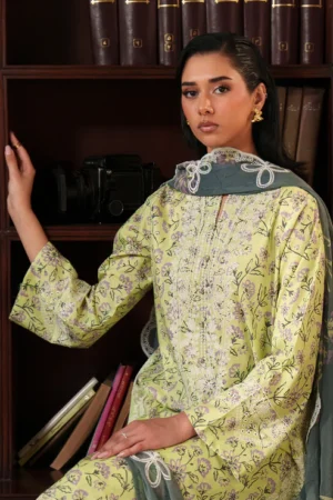 ENARA 3 Piece - Luxury Embroidered Lawn - 1005