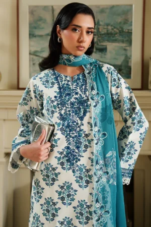 ENARA 3 Piece - Luxury Embroidered Lawn - 1006