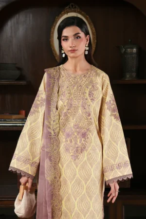 ENARA 3 Piece - Luxury Embroidered Lawn - 1007