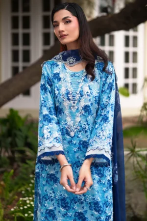 ENARA 3 Piece - Luxury Embroidered Lawn - 1008