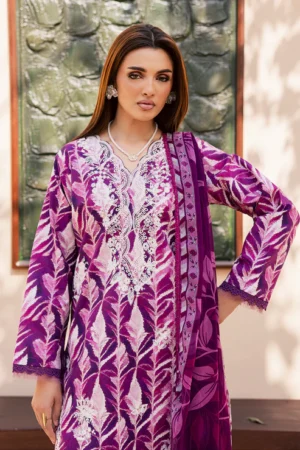 Savoy 3 Piece - Premium Embroidered Lawn - 3736