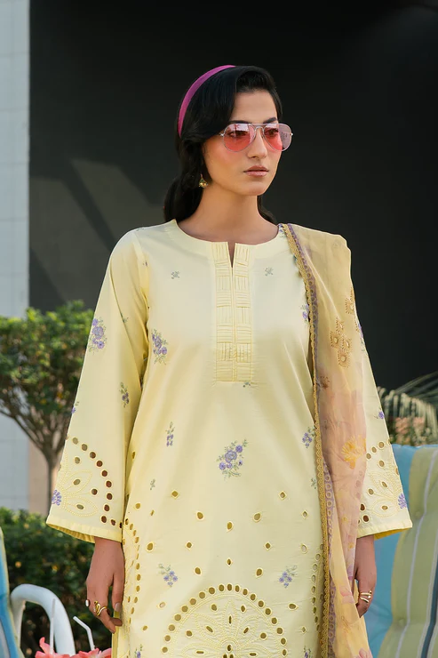 3 Piece – Premium Embroidered Lawn – 3761