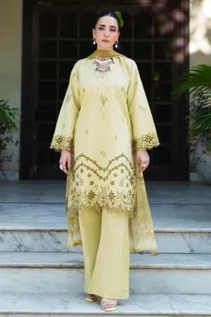 ENARA 3 Piece - Luxury Embroidered Lawn - 3702