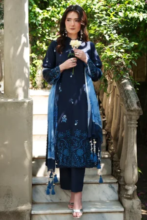 ENARA 3 Piece - Luxury Embroidered Lawn - 3707