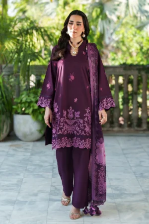 ENARA 3 Piece - Luxury Embroidered Lawn - 3709