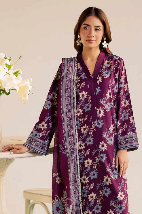 Print Dairy 3 Piece- Premium Digitally Printed Lawn – 3780