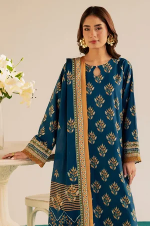 Print Dairy 3 Piece- Premium Digitally Printed Lawn - 3774