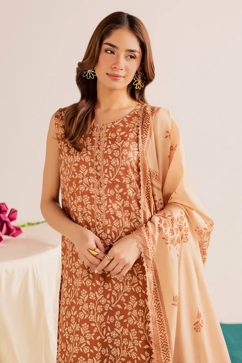 Print Dairy 3 Piece- Premium Digitally Printed Lawn – 3775