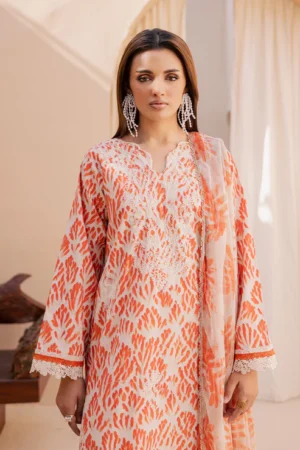 Savoy 3 Piece - Premium Embroidered Lawn - 3732