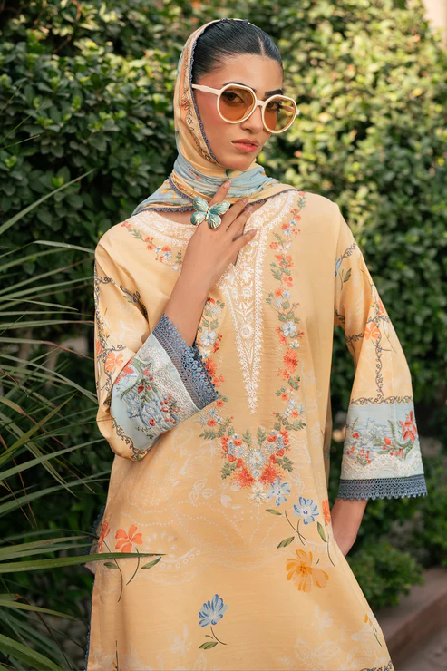 3 Piece – Premium Embroidered Lawn – 3757
