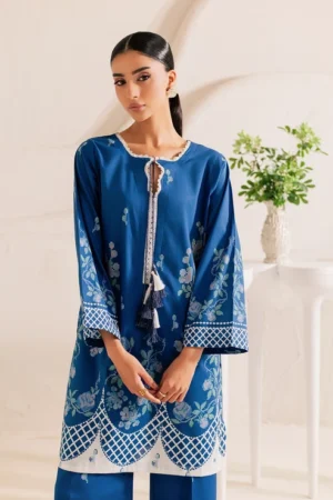 Stitched 2 Piece - Printed Lawn - Bluebell