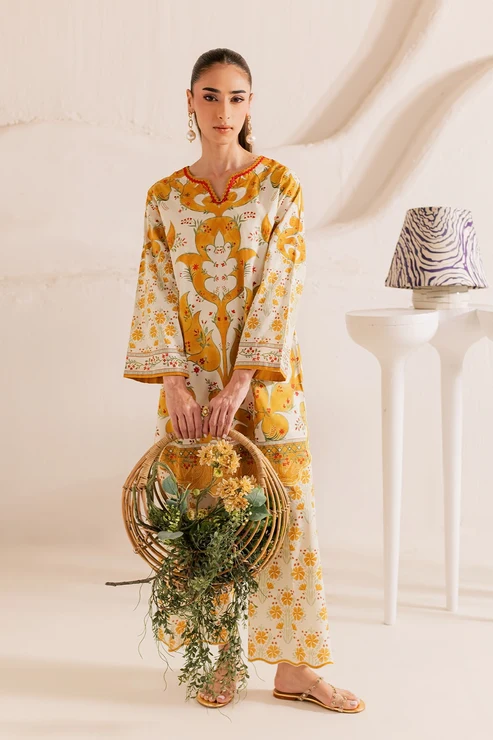 Stitched 2 Piece - Printed Lawn - Buttercup - Image 2