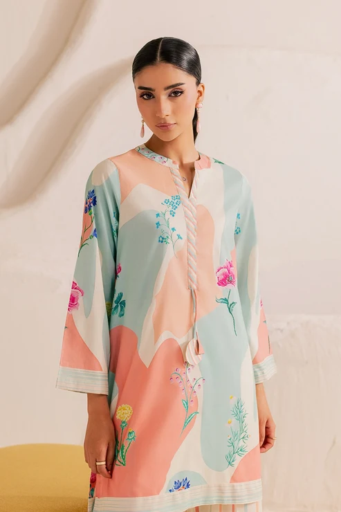 Stitched 2 Piece – Printed Lawn – Pastel Dream